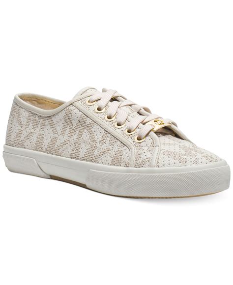 Michael Kors white designer sneakers